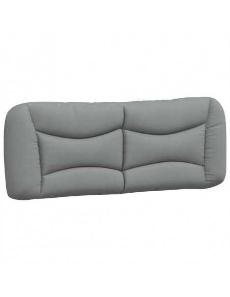 Cuscino Testiera Grigio Chiaro 140 cm in Tessuto