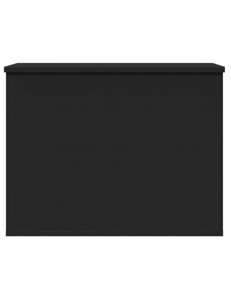Contenitore Portaoggetti Nero 60x42x46 cm Legno Multistrato