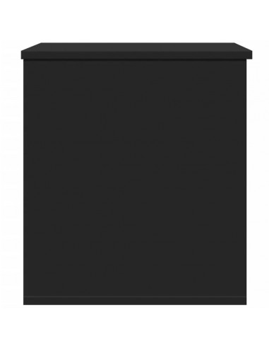 Contenitore Portaoggetti Nero 60x42x46 cm Legno Multistrato