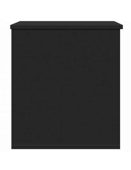 Contenitore Portaoggetti Nero 60x42x46 cm Legno Multistrato