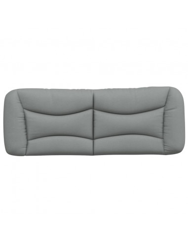 Cuscino Testiera Grigio Chiaro 140 cm in Tessuto