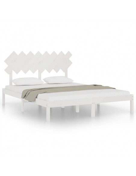 Giroletto Bianco 160x200 cm in Legno Massello