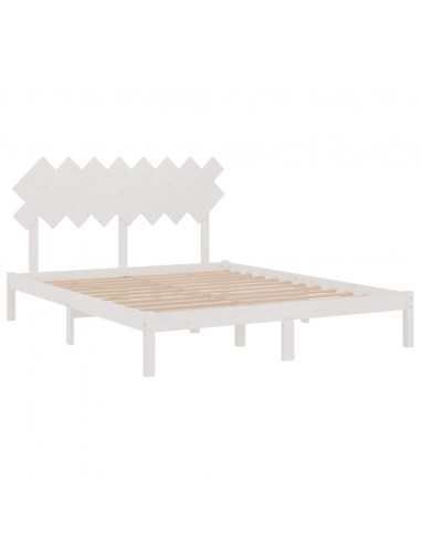 Giroletto Bianco 160x200 cm in Legno Massello