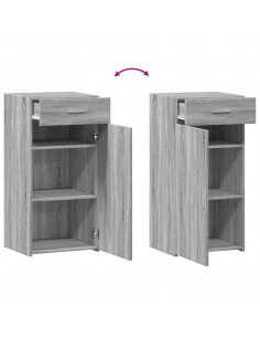 Credenza Grigio Sonoma 45x42,5x93 cm in Legno Multistrato 2