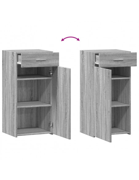 Credenza Grigio Sonoma 45x42,5x93 cm in Legno Multistrato