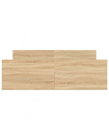 Giroletto con Testiera e Pediera Rovere Sonoma 135x190 cm