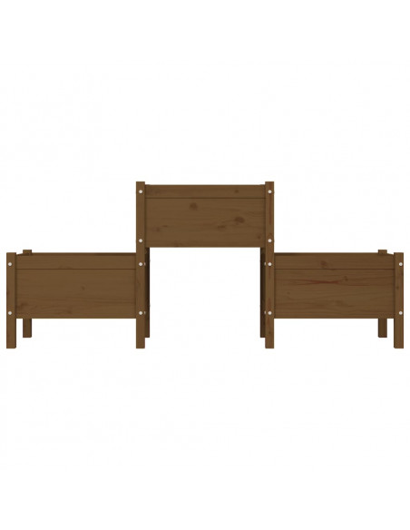 Fioriera Miele 178,5x44x75 cm in Legno Massello di Pino