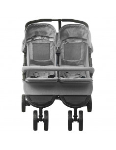 Passeggino Gemellare Grigio Chiaro in Acciaio 2