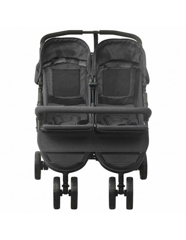 Passeggino Gemellare Antracite in Acciaio