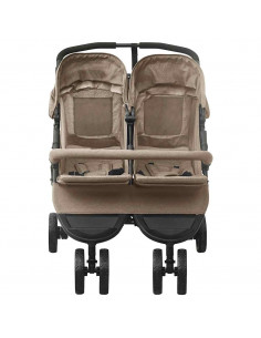 Passeggino Gemellare Grigio Talpa in Acciaio 2