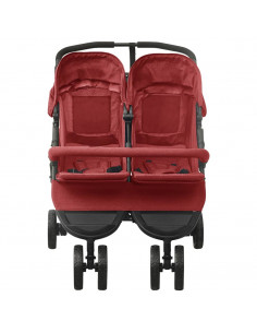Passeggino Gemellare Rosso in Acciaio 2