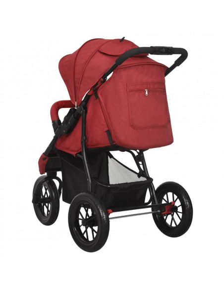 Passeggino Rosso in Acciaio