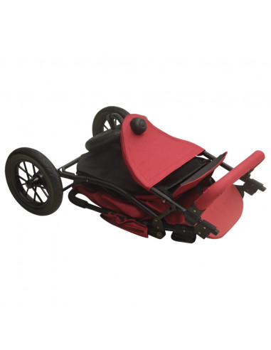 Passeggino Rosso in Acciaio