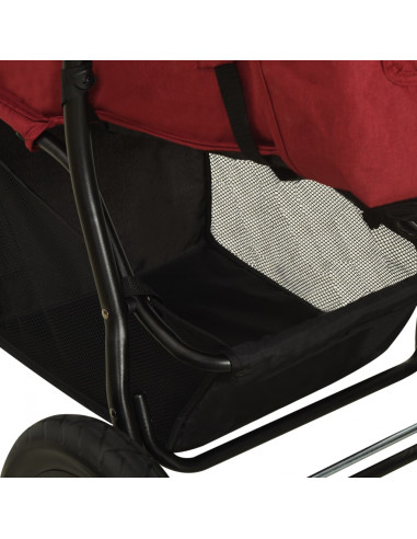 Passeggino Rosso in Acciaio