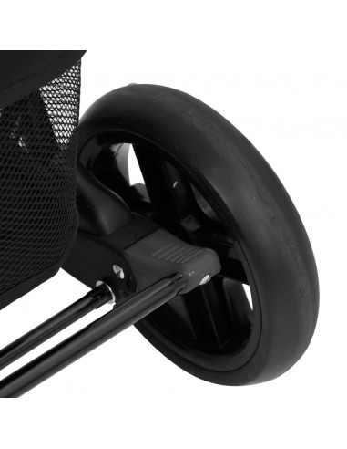 Passeggino Gemellare Grigio Scuro in Acciaio