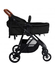 Passeggino 3 in 1 Antracite e Nero in Acciaio 2