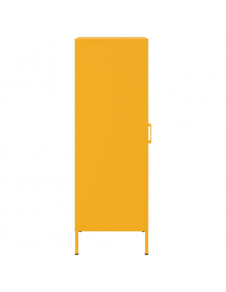 Credenza Giallo Senape 36x39x113 cm in Acciaio