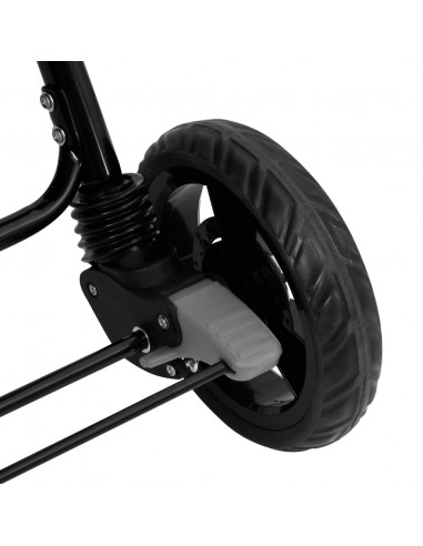 Passeggino Gemellare a Tandem Grigio Chiaro in Acciaio