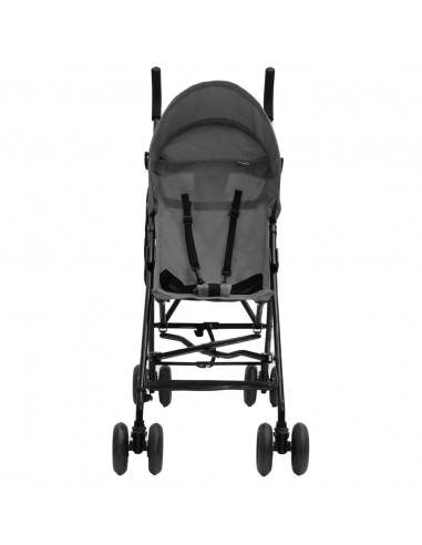 Passeggino Grigio Chiaro e Nero in Acciaio