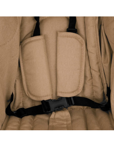 Passeggino Gemellare Tortora in Acciaio