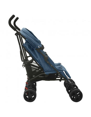 Passeggino Gemellare Blu Marino in Acciaio