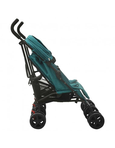 Passeggino Gemellare Verde in Acciaio
