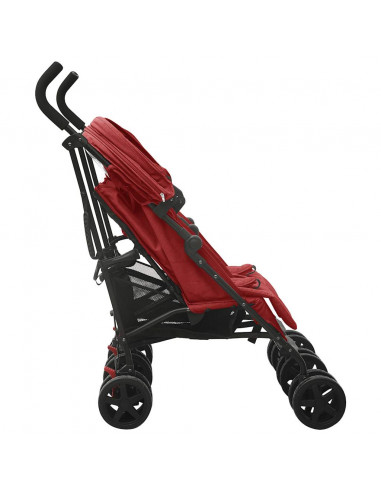 Passeggino Gemellare in Acciaio Rosso