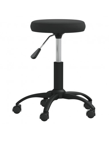 Sgabello da Massaggio in Velluto Nero