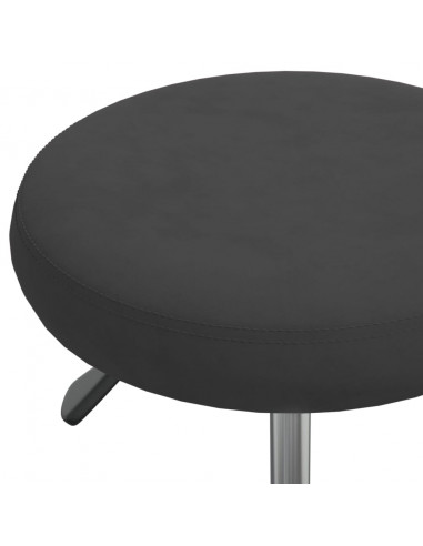 Sgabello da Massaggio in Velluto Nero