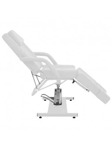 Poltrona da Estetista in Similpelle Bianca 180x62x78 cm