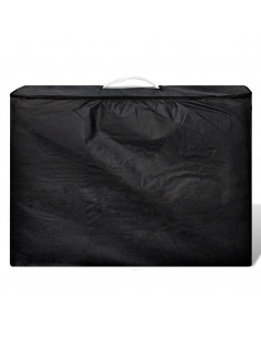 Lettino Pieghevole da Massaggio Crema 3 Zone con Telaio Legno 2