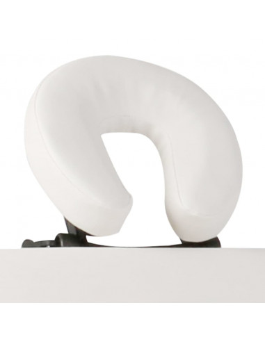 Lettino Pieghevole da Massaggio Crema 3 Zone con Telaio Legno