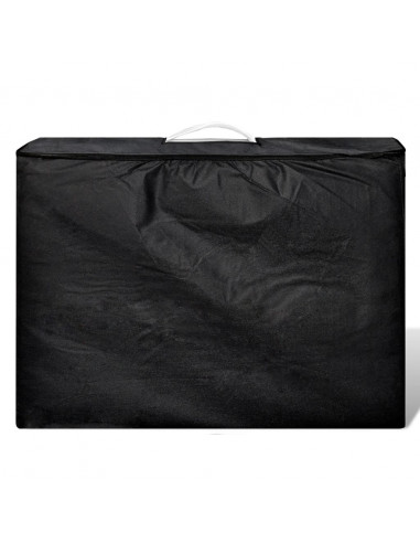 Lettino da Massaggio Bianco Crema 2 Zone Telaio in Alluminio