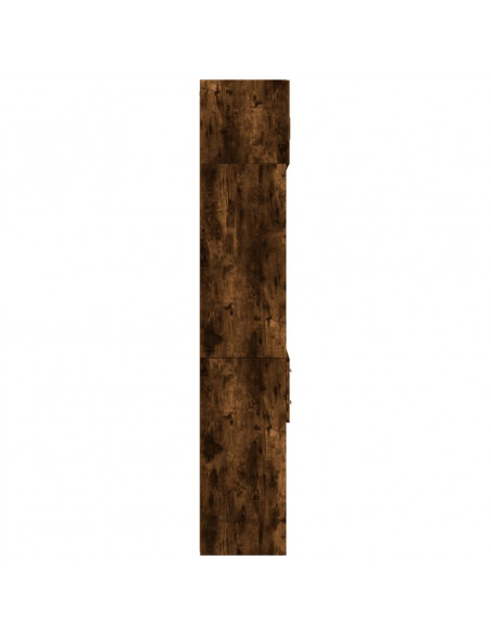 Armadietto Rovere Fumo 70x42,5x225 cm in Legno Multistrato