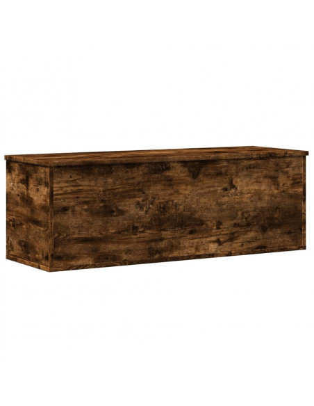 Contenitore Portaoggetti Rovere Fumo 102x35x35 cm in Truciolato