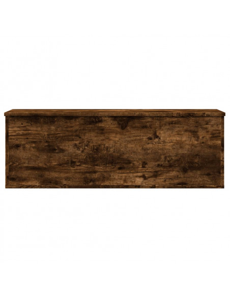 Contenitore Portaoggetti Rovere Fumo 102x35x35 cm in Truciolato