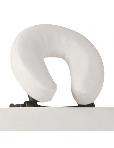 Lettino Massaggio Pieghevole Bianco Crema 4 Zone con Telaio Alluminio