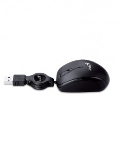 GENIUS MOUSE USB MICRO TRAVELER V2 FILO RETRATTILE BLACK