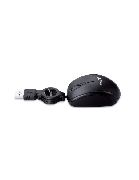 GENIUS MOUSE USB MICRO TRAVELER V2 FILO RETRATTILE BLACK