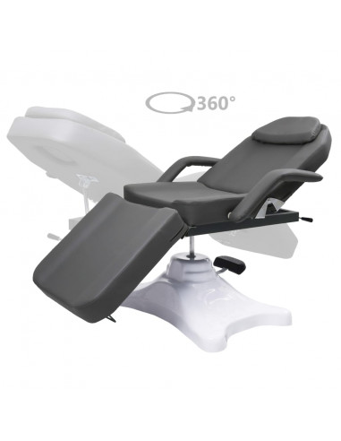 Lettino da Massaggio Grigio 180x62x(86,5-118) cm