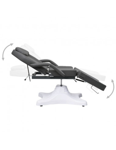 Lettino da Massaggio Grigio 180x62x(86,5-118) cm