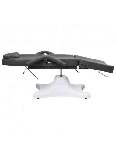 Lettino da Massaggio Grigio 180x62x(86,5-118) cm