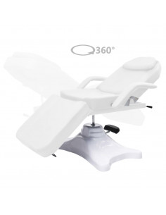 Lettino da Massaggio Bianco 180x62x(86,5-118) cm 2