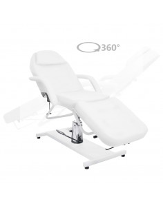 Lettino da Massaggio Bianco 180x62x(87-112) cm 2