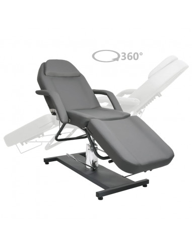 Lettino da Massaggio Grigio 180x62x(87-112) cm