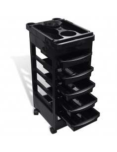Trolley Portautensili Parrucchiere in Plastica con Ruote