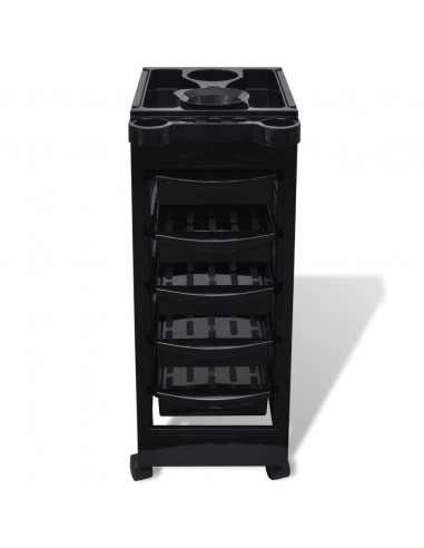 Trolley Portautensili Parrucchiere in Plastica con Ruote