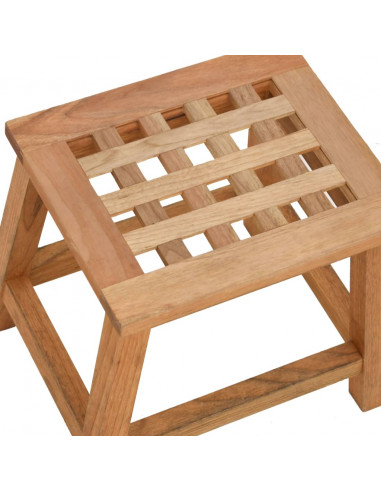 Sgabello 29x22,5x22,5 cm in Legno Massello di Noce