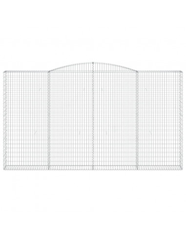 Cesti Gabbioni ad Arco 7 pz 400x30x220/240 cm Ferro Zincato