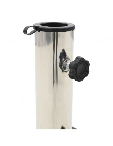 Base per Ombrellone in Granito 28,5 kg Quadrata Nera